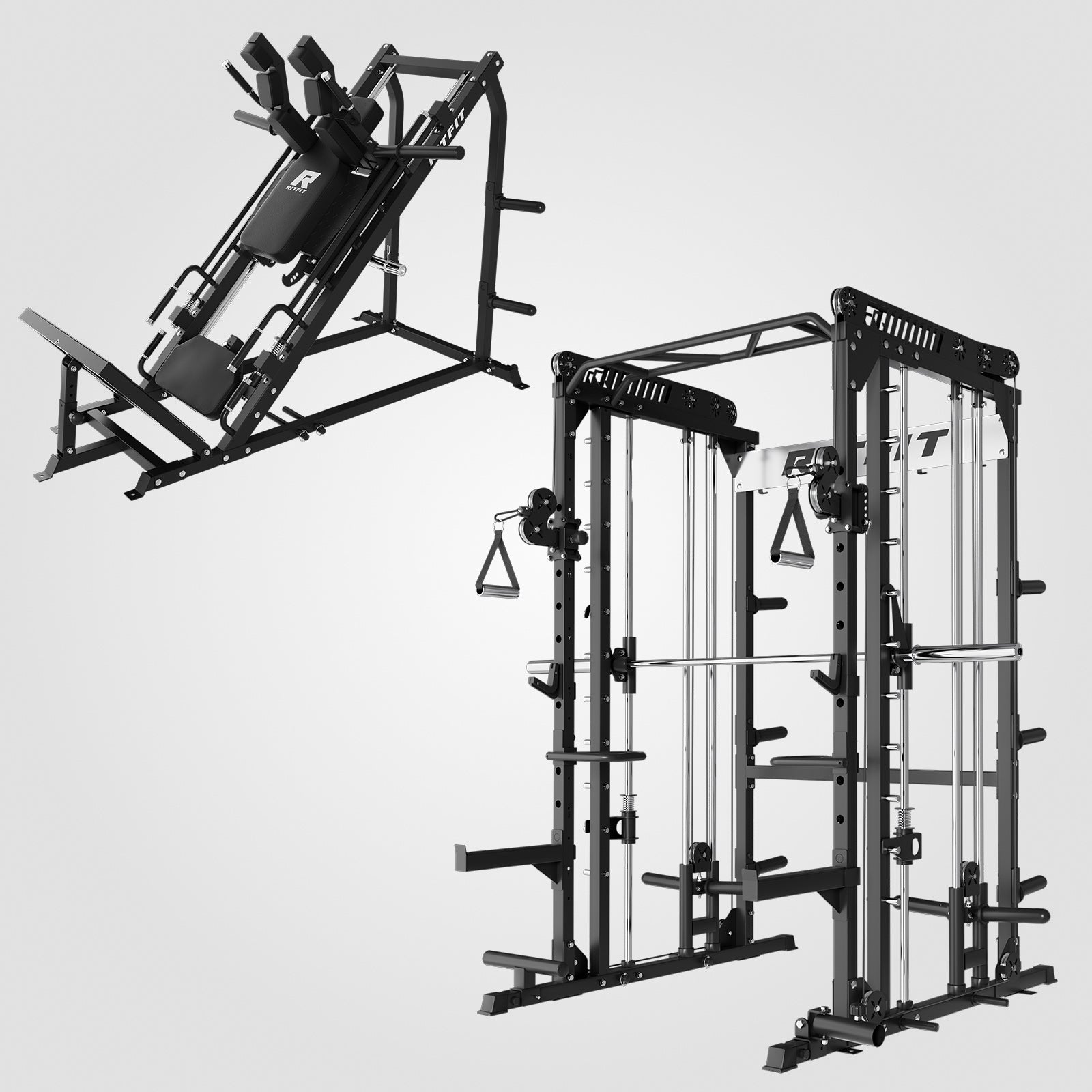 RitFit Smith Maschine & Beinpresse Home Gym Set