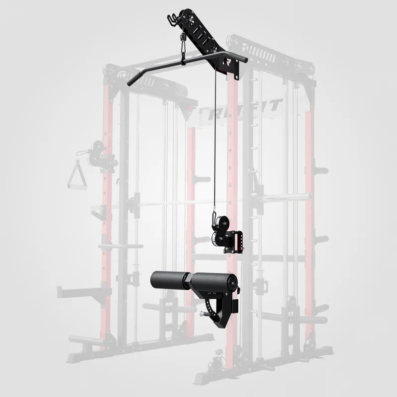 Schwarzer RitFit LPM1 Latzug- und Beinhalter-Aufsatz Bundle für M1 PRO Rack