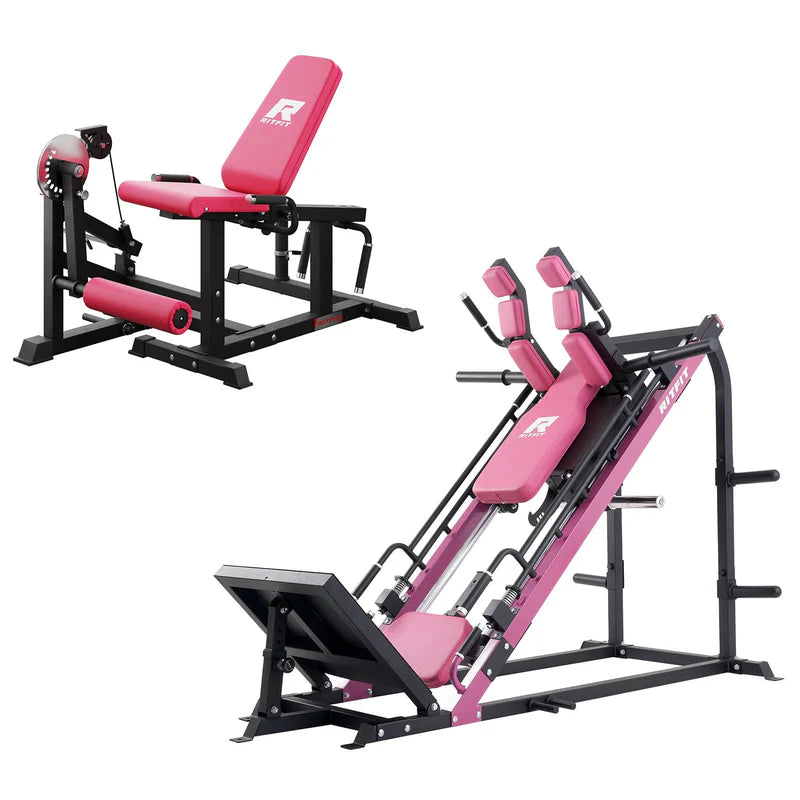 Rosaund schwarzes RitFit Beintraining Set mit Gazelle und PLC01