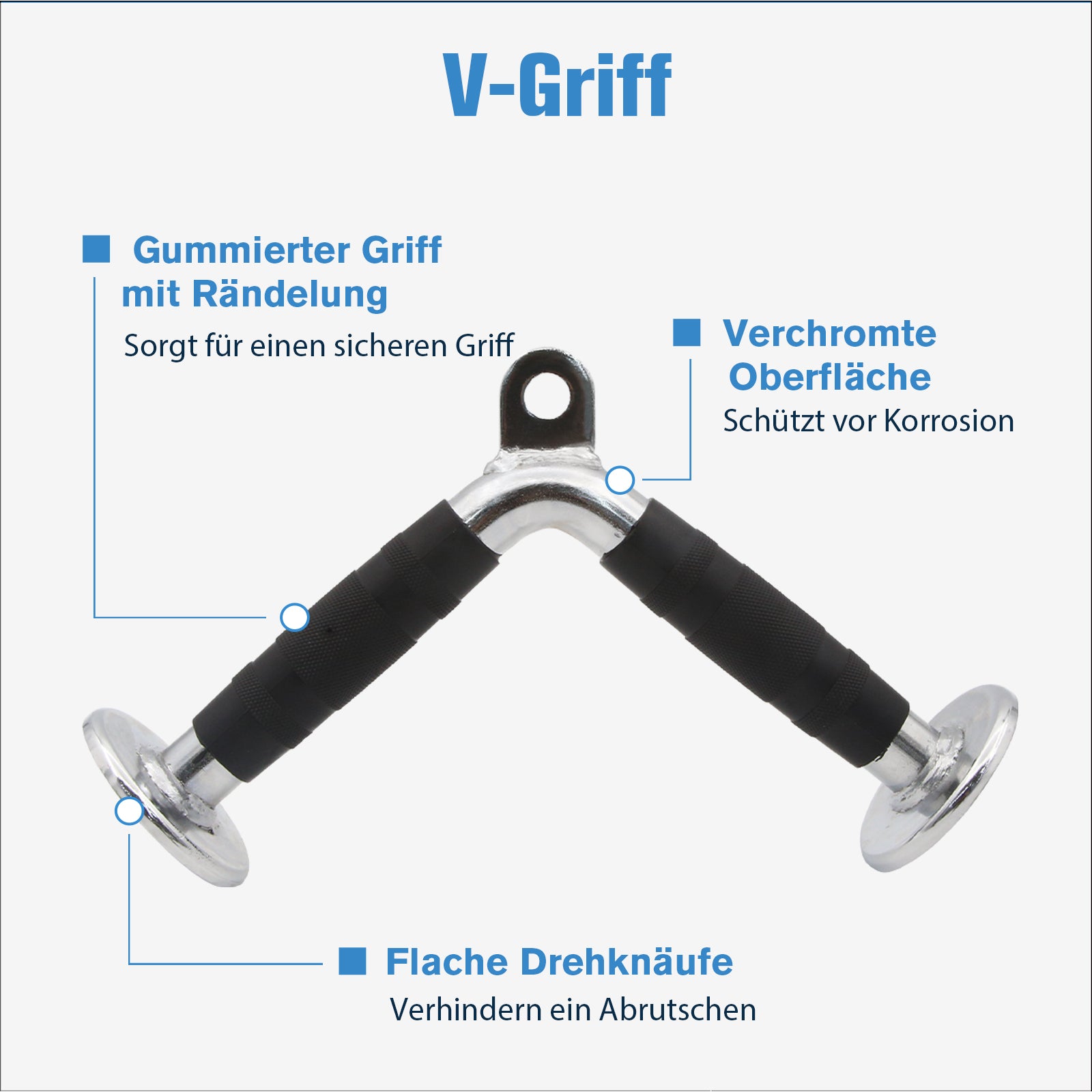 RitFit Latzug-Aufsätze – 4-teiliges Kabelzug-Set
