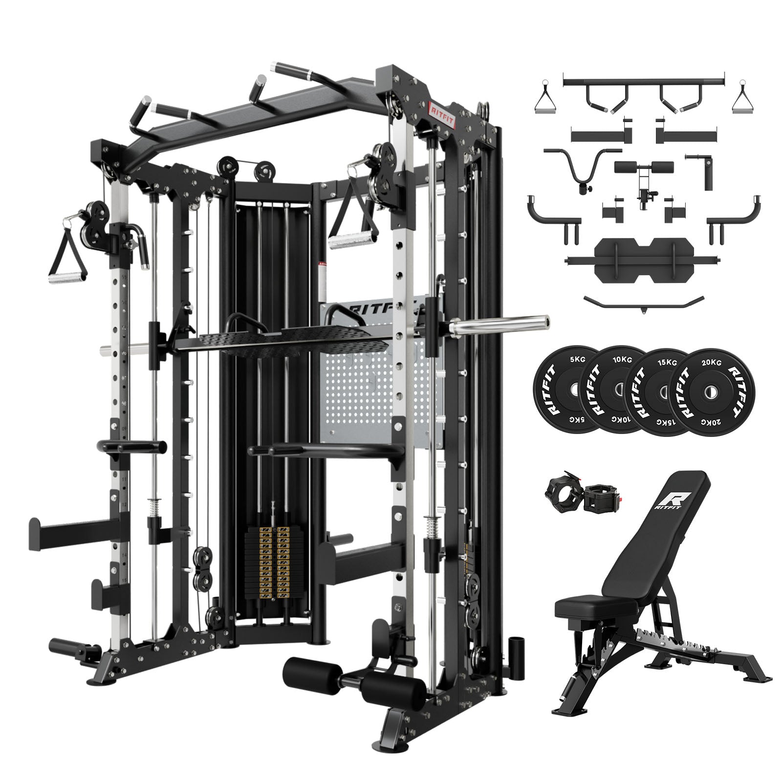 RitFit BPC06 Smith Maschine Komplettset. Alles drin.