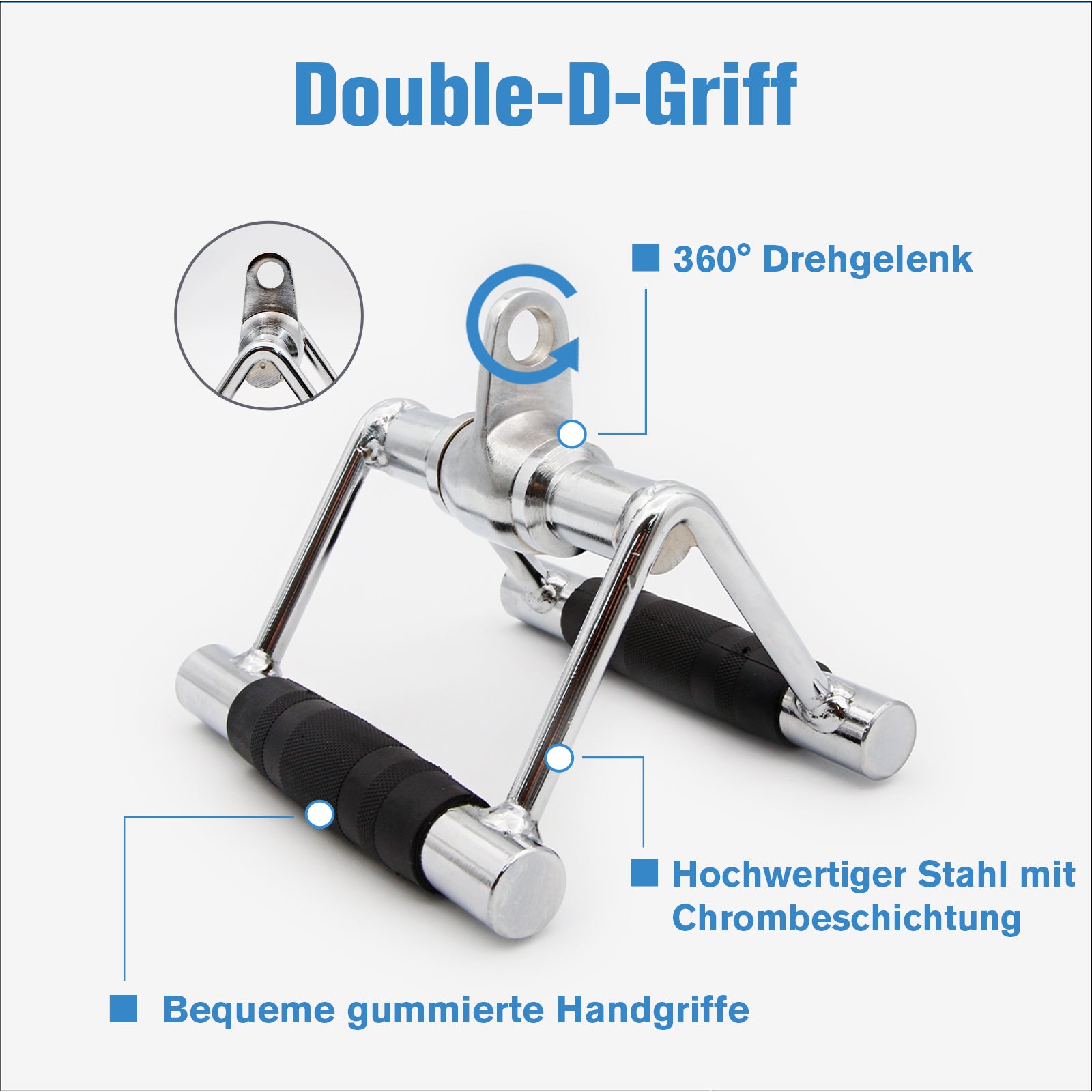 RitFit Latzug-Aufsätze – 4-teiliges Kabelzug-Set