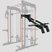 Schwarzer RitFit AT02A Aufsatz für Hack Squat an einem Trainingsgestell