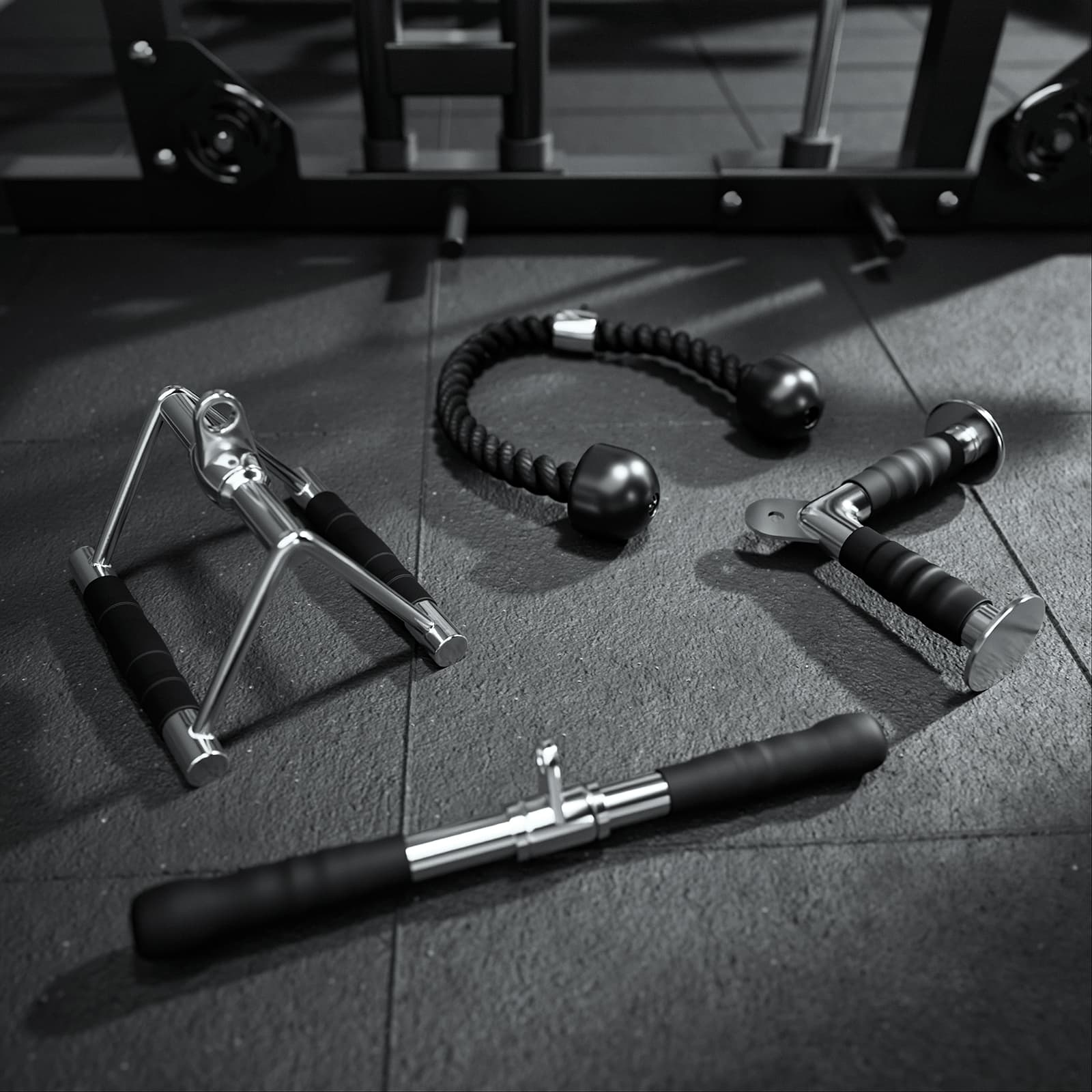 RitFit Latzug-Aufsätze – 4-teiliges Kabelzug-Set