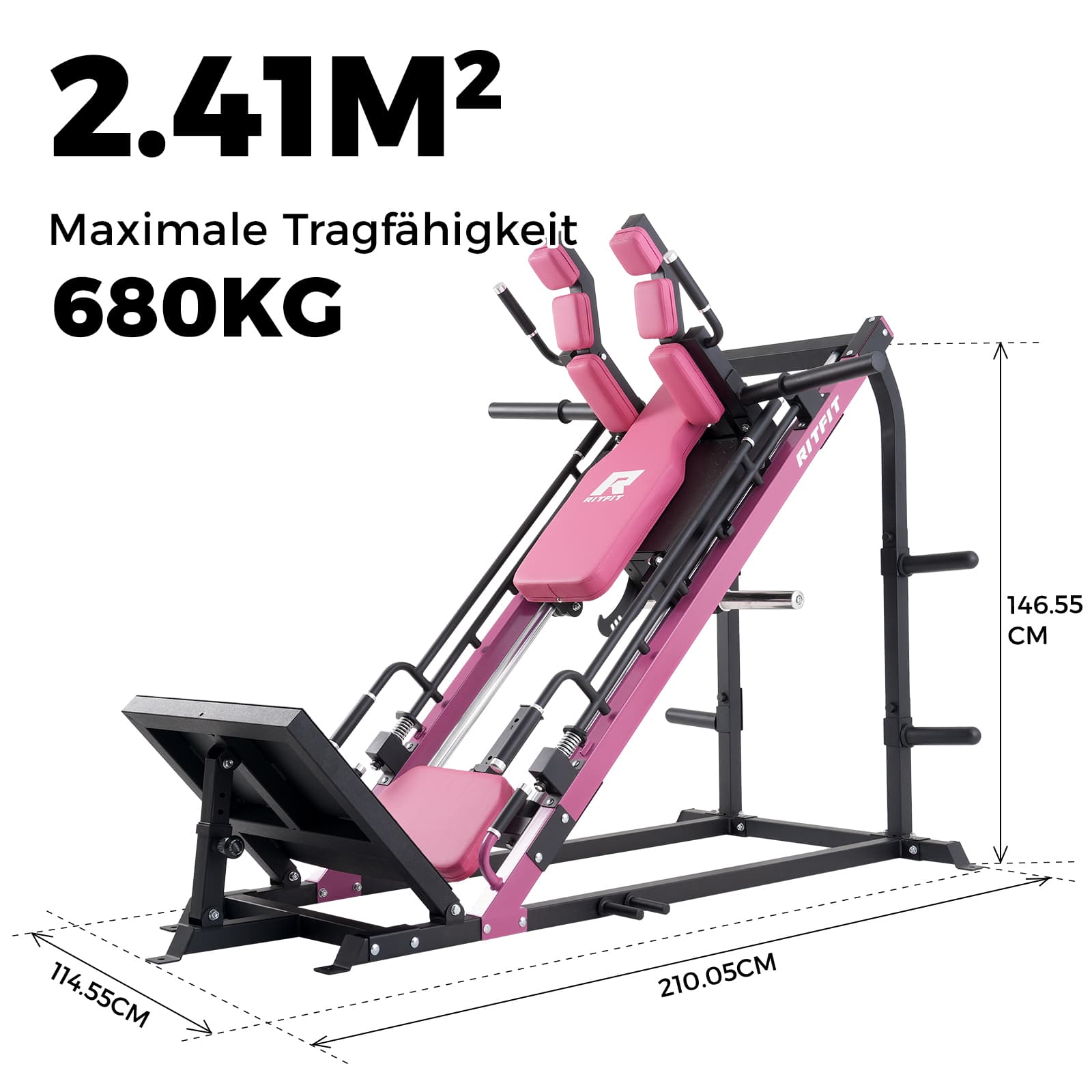 RitFit Gazelle Beinpresse & Hackenschmidt Maschine